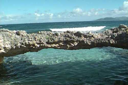 Where is the Natural Stone Brdige in Anguilla?