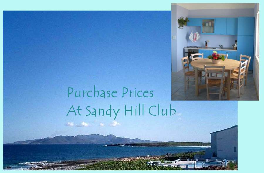 Purchase Prices at Sandy Hill Club