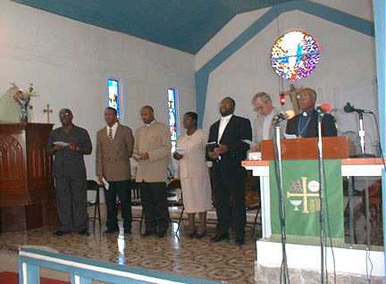 ministers at the service
