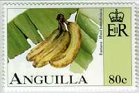Banana Stamp of Anguilla